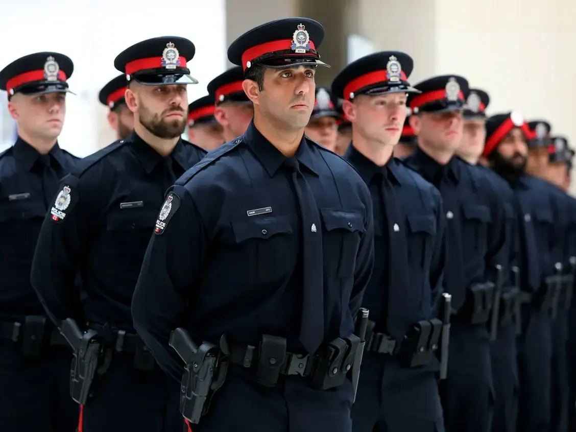 Police graduation ceremony